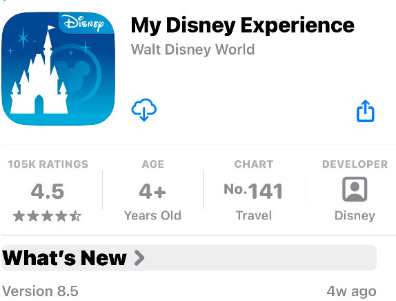 My Disney Experience App