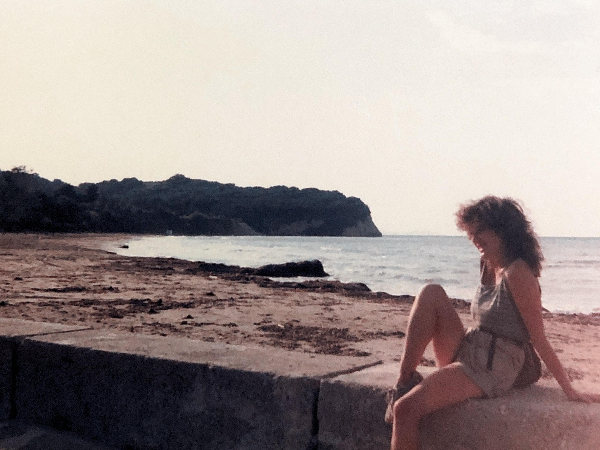 Me by beach