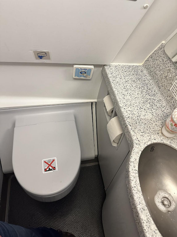 Airplane toilet