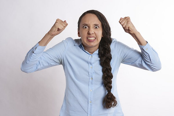 A frustrated lady