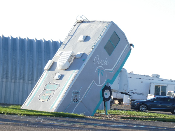 Motor home taking a nose dive