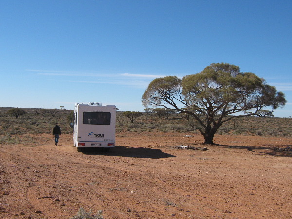 Motorhome in the Outback