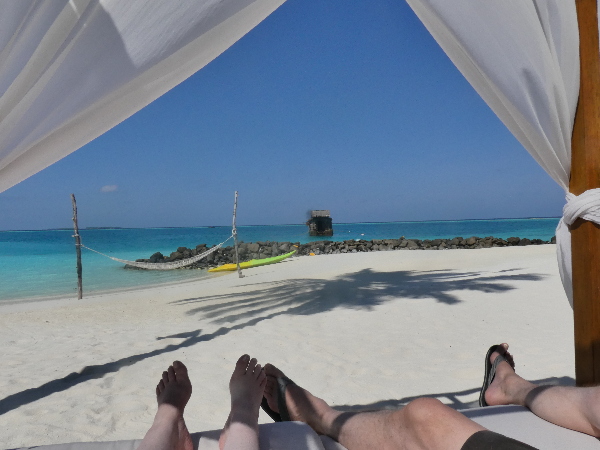 Relaxing on the beach