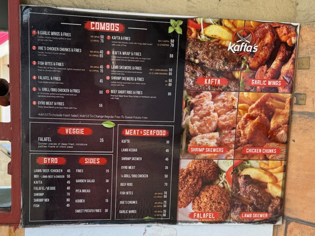 Takeaway Menu